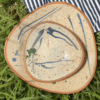 plato de ceramica triangular