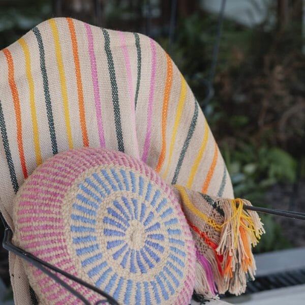 ALMOHADON DE LANA DE OVEJA, TEJIDO EN TELAR CIRCULAR - Image 8